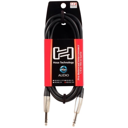 UPC: 0728736051348 | Hosa HSS-010 1/4  TRS 10 Foot Balanced Pro Audio Cable