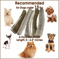 thumbnail image 6 of Deluxe Naturals 5-Pack Small Split Elk Antler Dog Chews, Naturally Shed A-Grade Elk Antler Treat for Toy and Small Dogs (Up to 15 lbs), 6 of 10