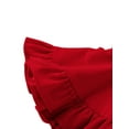 thumbnail image 5 of BemeyourBBs Toddler Baby Girls Corduroy Dress Vintage Infant Christmas Skirt Holiday Dress Ruffled Casual Dress Summer Fall Winter Spring Outfit Baby Essantials Clothes, 5 of 7
