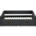 thumbnail image 4 of Upholstered Daybed with Foam Padded Back, MDF Board / Great Seating, Storage for Pillows, 4 of 6
