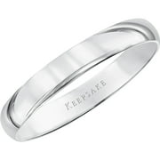 Keepsake 10kt White Gold Wedding Band, 3mm