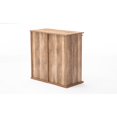 thumbnail image 1 of Benjara Rustic Wine Cabinet with Barn Door and 2 Drawers, Natural, 1 of 5