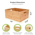 thumbnail image 3 of "Prosumer's Choice Bamboo Storage Box - Versatile Countertop Caddy for Home Organization & Decor - Ideal for Kitchen, Office, and Craft Supplies"., 3 of 9