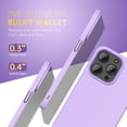 thumbnail image 4 of Ultra Slim Thin Case for iPhone 15 Pro Max Case, Matte Skin Minimalist Lightweight Hard PC Phone Cover with Smooth Touch, Protective & Shockproof Case for Women Men, Lilac Lavender Purple, 4 of 7