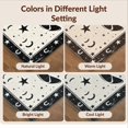 thumbnail image 7 of Design&I 6'x9' Washable Area Rug Cowboy Hat Entry Horseshoe Motif Vintage Bathroom Themed Mens for Dining Room, Under Table, Office, Snag-Free, 7 of 7
