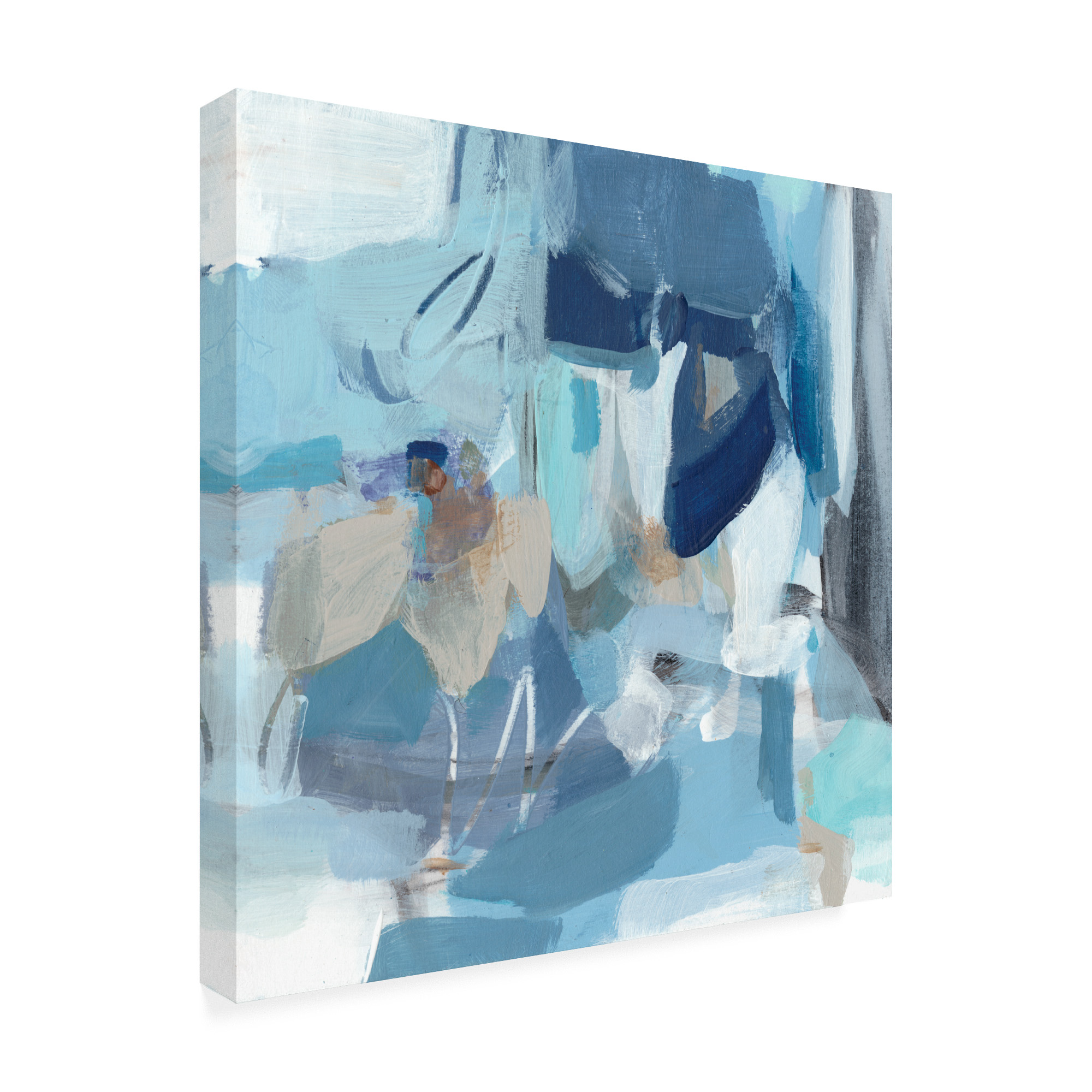 Trademark Fine Art 'Blue Monday Brush' Canvas Art by Christina Long
