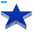 thumbnail image 3 of Uxcell 6" Star Cutouts, 48 Pack Star Cutout Double Printed Paper Stars for Classroom Decoration DIY Craft, Blue, 3 of 7