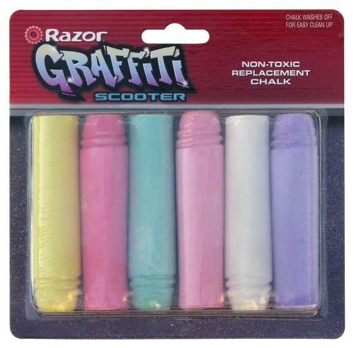 Pack of 6 Razor 35010891 Graffiti Chalk Stick Replacement