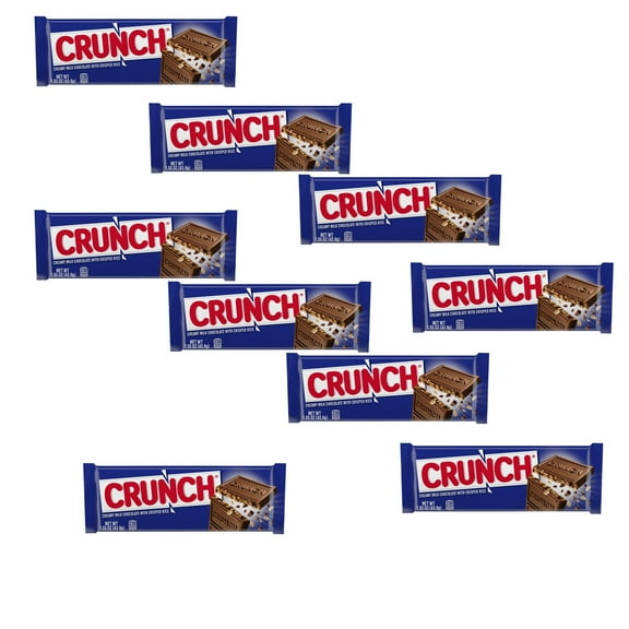 9 Pack of CRUNCH - with High Quality milk chocolate | ( 1.55 Ounce ) a Bar | Buy from RADYAN