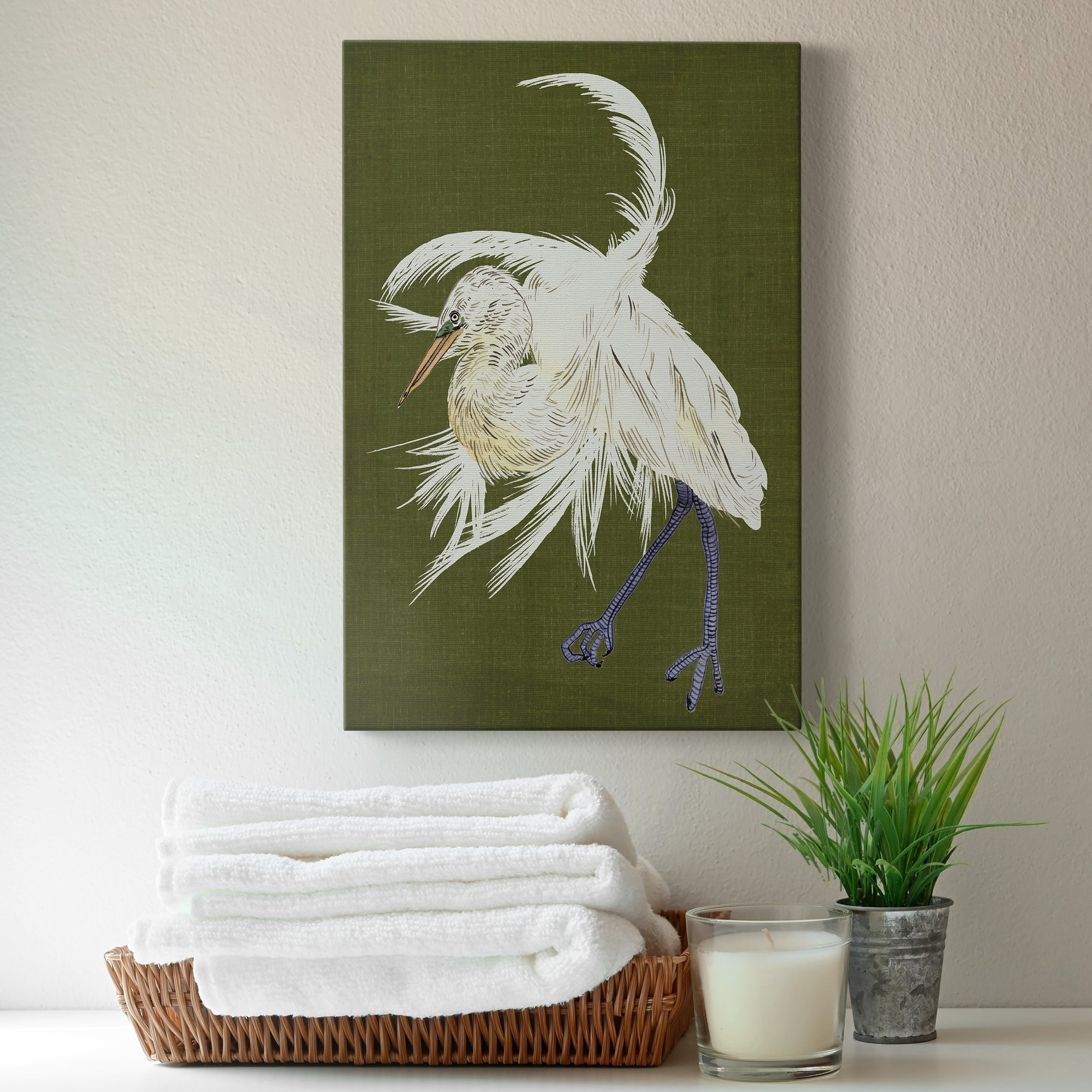 Heron Plumage II Premium Gallery Wrapped Canvas - Ready to Hang