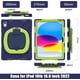 thumbnail image 5 of iPad Funda para 10ª Generación 2022 con Soporte Giratorio de 360°, Correa para el Hombro, Asa, Soporte para Lápiz, Resistente, a Prueba de Golpes, Funda Protectora de Silicona para iPad 10, 5 of 9