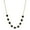 Black, variant on 1928 Jewelry Women's Minimalist Fireball Pave Pink Crystal Linking Chain Necklace 16" + 3" Extender