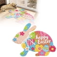 thumbnail image 1 of Indoor Carpet Runner with Easter Bunny Pattern | Absorbent Velvet Rug for Home and Indoor Use, 1 of 6