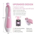 thumbnail image 3 of Baby Nail Trimmer Electric Nail File Baby Nail Clippers, Safe Nail Filer Grinder Kit for Newborn Infant Toddler Kids or Adults Toes Fingernails Care Trim Polish, with Led Light and 10 Grinding Heads, 3 of 6