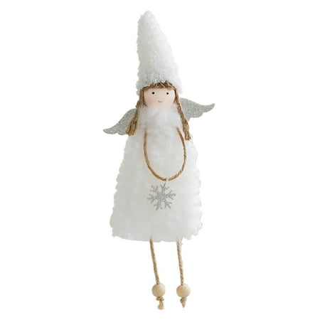 

【Ready Stock】 Classic Christmas Tree Hanging Pendants Angel for Doll Pendant Crafts Cute Plush Elf Festival Gift for Home Party Decora