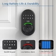 thumbnail image 5 of Cerradura de perilla de puerta inteligente con teclado, cerradura digital de entrada sin llave Yamiry con manija, perilla de código electrónico para puerta principal, fácil instalación, 5 of 5
