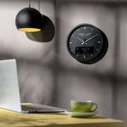 AlFajr CR-23 Digital Wall and Table Clock with Automatic Athan Prayer Alarm Clocks – Showcasing 5 Adhan Reciters in a Stylish Black Design.