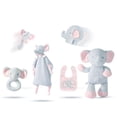 thumbnail image 3 of Follure Newborn Six-piece Suit Gift Box Hand Bell Help Sleep Music Rabbit Toy Bibs, 3 of 5