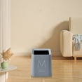 thumbnail image 6 of AuroraX Desk Mini Trash Can Cute Gray 1.2 Gallon Scandinavian Square Wastebaskets Minimalist Plastic Trash Bin for Dormitory Living Office, 6 of 6