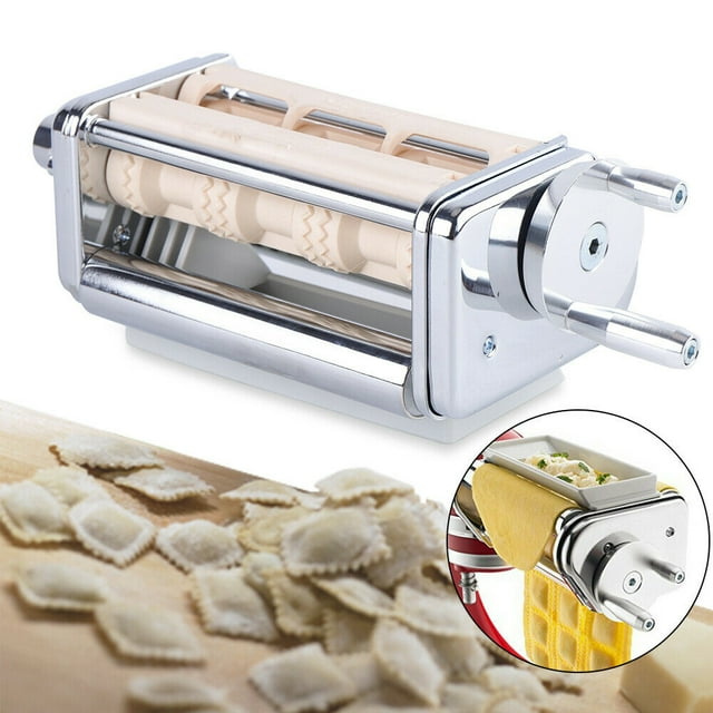 DENEST Ravioli Maker Attachment Stand Mixer Stainless Steel Silver