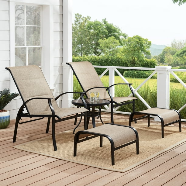 Mainstays Highland Knolls 5 Piece Outdoor Patio Chat Set