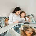 thumbnail image 5 of Feelyou Dreamy Western Angel Queen Comforter Set, Festival Christmas Bedding Sets, Teens Boys Girls Kids Reversible Bedding Comforter Set, Luxury Bedroom Decor, 3 Pieces, 5 of 8