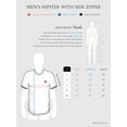 thumbnail image 6 of Ma Croix Mens Lightweight Hipster Curved Hemline T Shirt with Side Zipper, 6 of 6