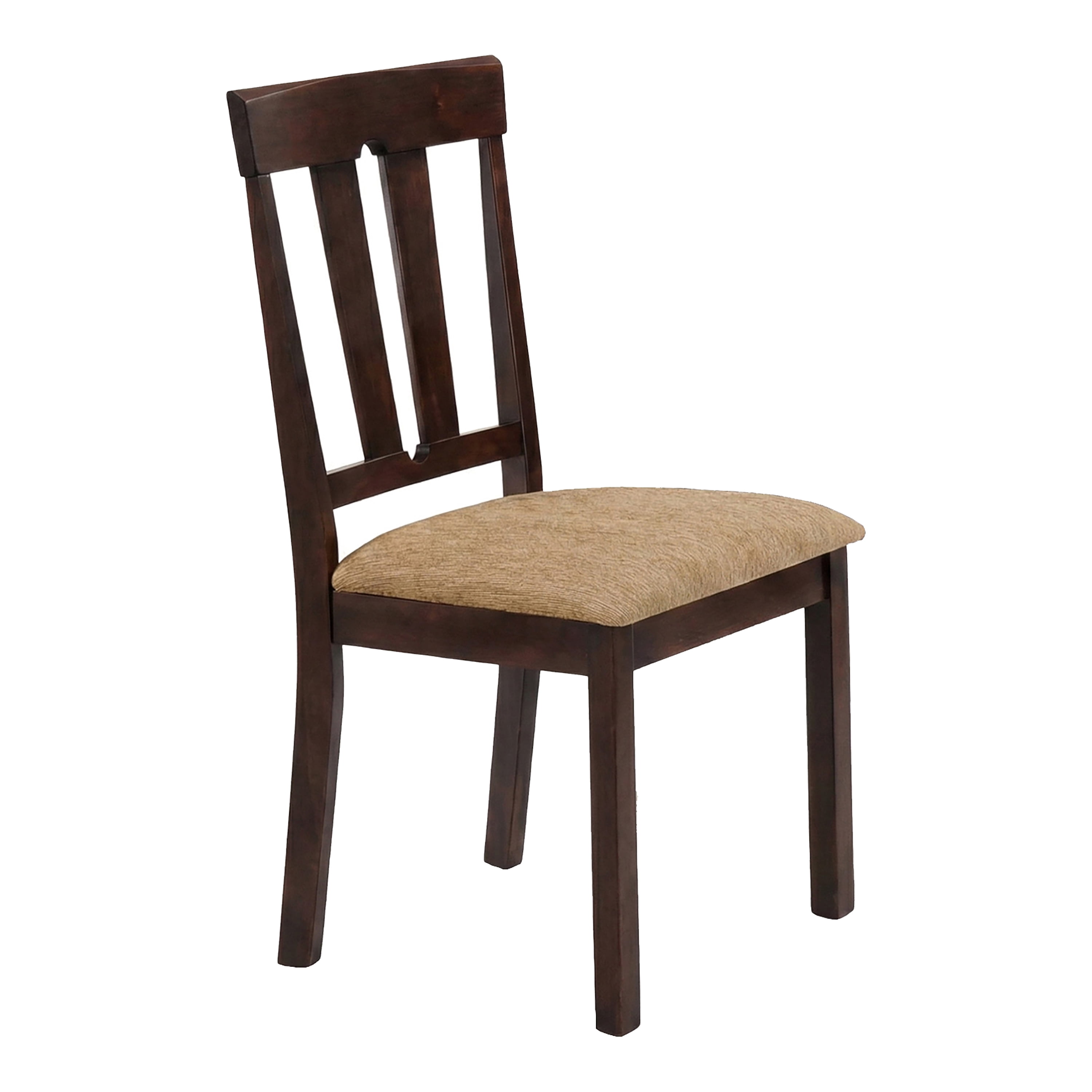 Furniture of America Winnia Modern Solid Wood Slat Back Dining Side Chairs, Brown Cherry (Set of 6)