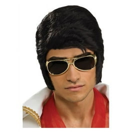 Elvis Presley Adult Black Wig Iconic Costume Accessory Elvis Presley Adult Black Wig Iconic Costume Accessory
