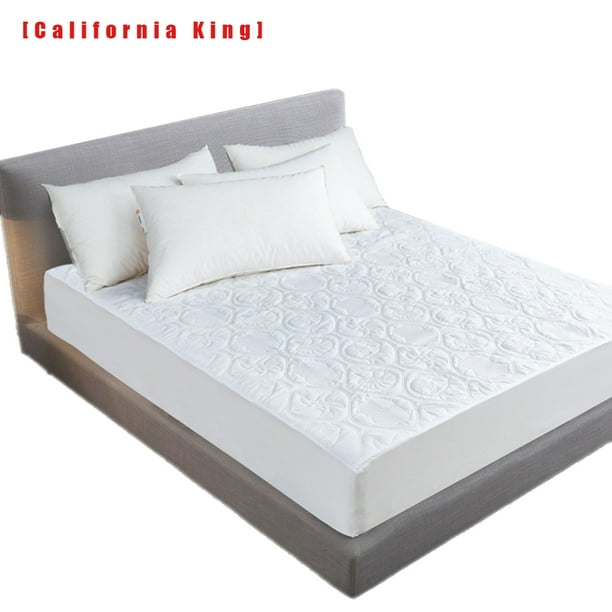 Protector de colchón impermeable Funda protectora de almohadilla de cama de algodón transpirable, California King 72x84 + 18inches Speravity HA001320-05B