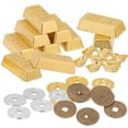 thumbnail image 1 of 60Pcs Golden Jade Ingot Ornaments Scene Layout Props Photo Props Showcase Decoration, 1 of 3