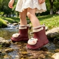 thumbnail image 2 of Toddler Rain Boots for Boys Waterproof Kids 3D BEAR EVA Boots, 2 of 5