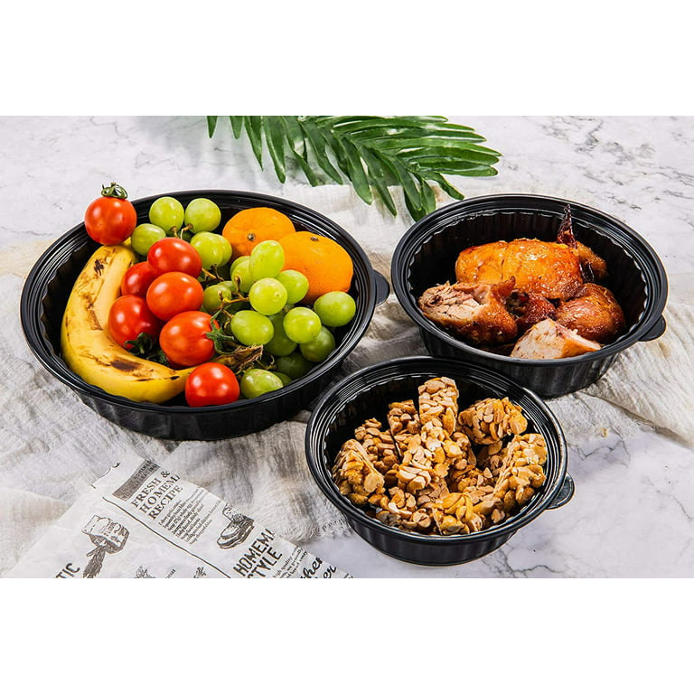 CTC Circle 24oz 50 Pack Salad Bowls With Lids, Disposable Cereal Meal Prep  Container, Reusable Food Storage Container, Snack Bowl, Rice Bowl, Lunch  Box, BPA Free