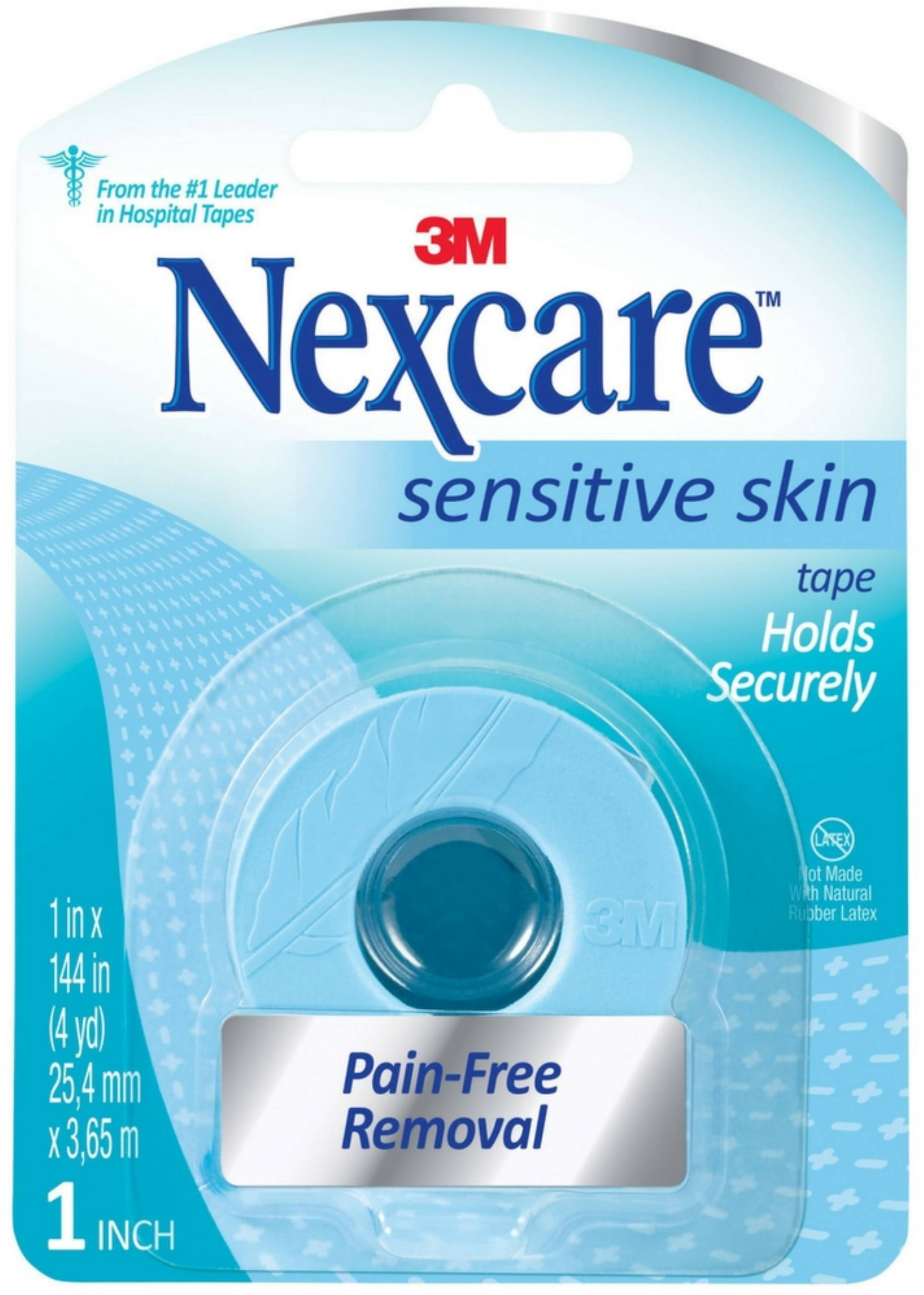 Nexcare Sensitive Skin Tape Holds Securely, 1 in x 144 in