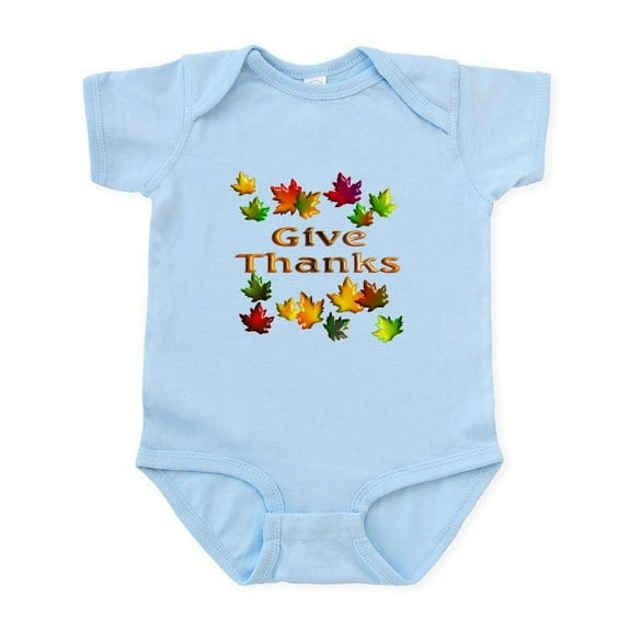 CafePress - Give Thanks Infant Bodysuit - Baby Light Bodysuit, Size Newborn - 24 Months