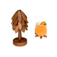 thumbnail image 1 of Posavasos de madera en forma de árbol, juego de posavasos para mesa de centro y cocina, 1 of 7