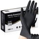 thumbnail image 1 of Guantes de nitrilo negros Schneider sin látex, talla mediana, 100 unidades, 1 of 8