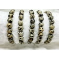 thumbnail image 4 of K-KED One (1) Dalmatian Jasper Beaded Bracelet 8MM A Round Beaded Bracelet, 4 of 7