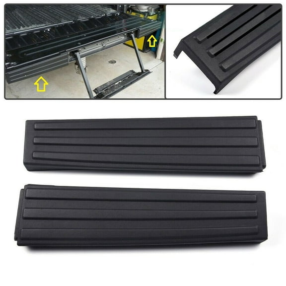 Black Flex Step Side Tailgate Molding Covers Right & Left Fit for 2009-2014 Ford F-150