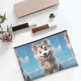 thumbnail image 6 of Cauagu Blue Sky Cute Wolf for Tyvek Makeup Bag,Reusable Travel Cosmetic Bag Women Organizer Toiletry Bag Birthday,Gifts for Women Girlfriend Mom Teacher 6.5’’*8.9’’, 6 of 7