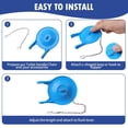 thumbnail image 6 of Universal Stainless Steel Toilet Flip Chain by Dusknt Toilet Flapper Chain Replacement Kit Stainless Chain with Hook Ring Most Toilet Tank Handles, 6 of 7