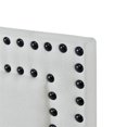 thumbnail image 4 of HomeFare Nail Trim Twin Headboard in Cream Fabric, 4 of 7