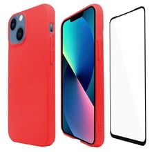 Funda Molan Cano Para iphone 13 Mini Super Fit Rigida color Rojo Mas Mica 9d Molan Cano Slim Case