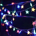 thumbnail image 3 of Guirnalda de luces LED con forma de estrella de 120 LED y 10 m, con enchufe europeo, para Navidad, fiestas, bodas, luces decorativas de hadas, 3 of 5