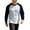 White, variant on Men's Casual Long Sleeve T-Shirt, Color Block Raglan Sleeves, Lightweight Relaxed Fit Layering Top, S-3XL