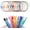 6" Multicolored 12pack, variant on 25-Pack Silver 2mm Thick 4 Inch Wire Cable Key Rings, Small Keychain Loops for Car Keys, Dog Tags and Travel Luggage Tags