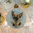 thumbnail image 5 of German Shepherd Dog Selfie Wood Christmas Tree Holiday Ornament, 5 of 7