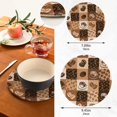 thumbnail image 3 of SKYSONIC 2 Pieces Coffee Beans Pot Holders Set, Trivet Retro Cups Hot Pads Potholder Cotton for Kitchen Weave Pot Mat Cooking Baking Decor Home, 3 of 7