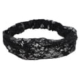thumbnail image 1 of Ofertas Únicas 1 Pc Diadema de Encaje Floral Ancha para Mujeres Negra, 1 of 5