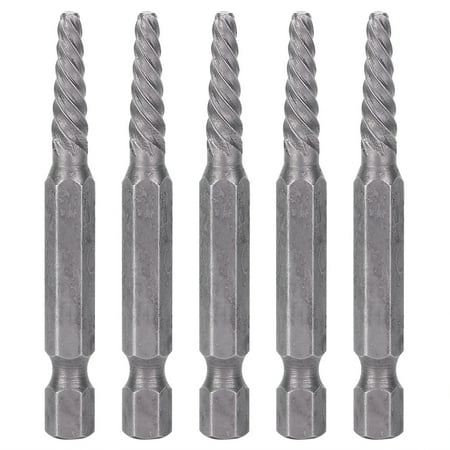 

5pcs 61mm Screw Extractor Broken Damaged Bolts Hex Shank Electric Removal Tool
